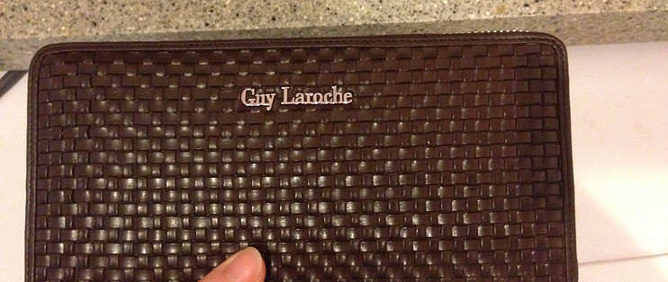 女汉子和纯爷们首选——Guy Laroche 姬龙雪 男款牛皮编织拉链手拿包首晒